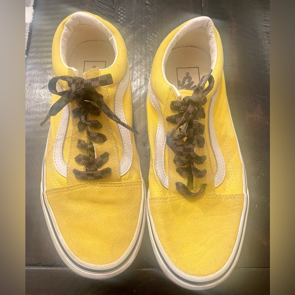 Vans Shoes Vans Skate Shoe Mens 55 Womans 7 Suede Canvas Yellow